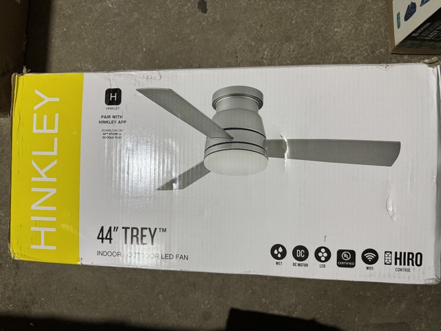 Hinkley Trey 44" Smart Ceiling Fan - New