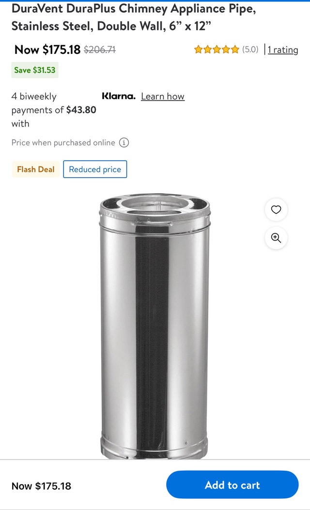 DuraVent Chimney Pipe 6DP-12 - photo 4