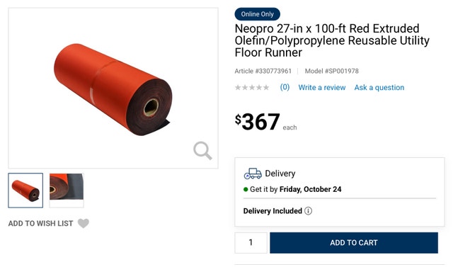 Kushon Neopro Red Runner mat rubber - photo 4