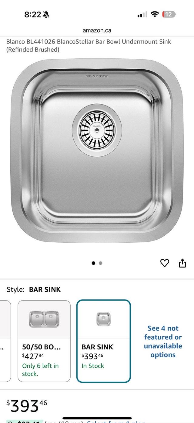 Blanco Stellar Bar Sink - photo 3