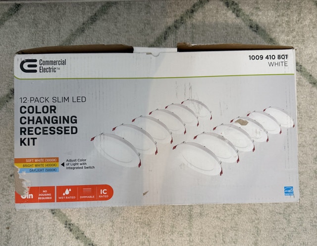 Commercial Electric LED Lights 12-pack