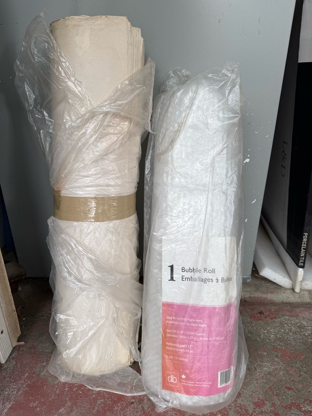 Bubble Wrap and Paper for Moving