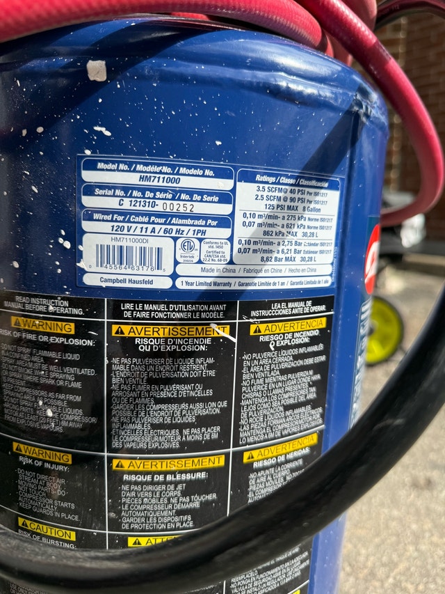 Campbell Hausfeld Air Compressor - photo 4