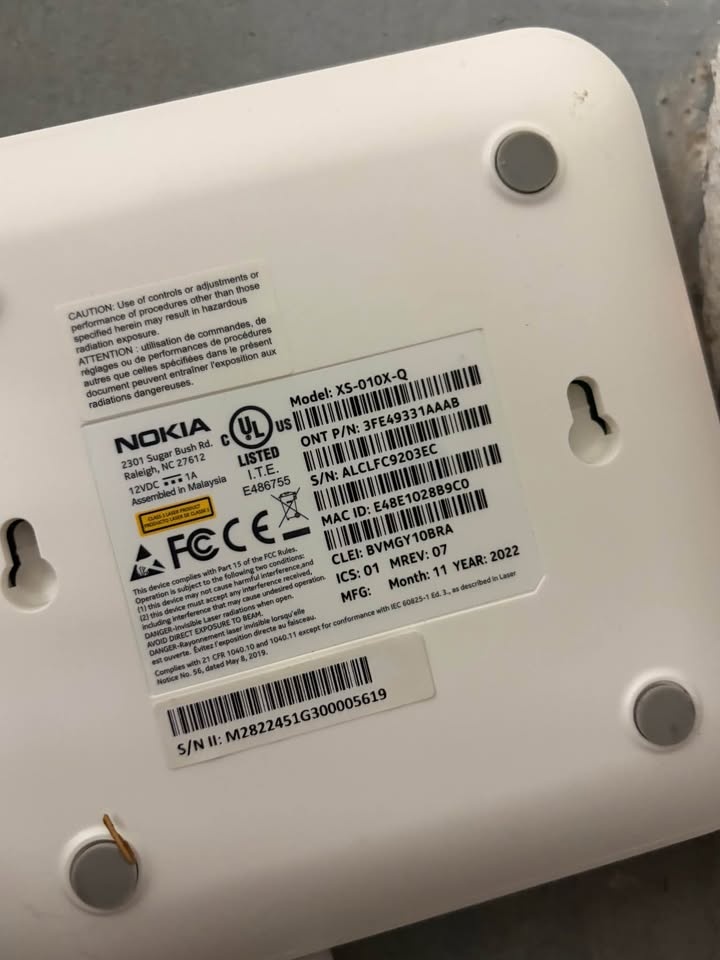 Nokia XS-010X-Q Fiber ONT Modem – White (2022) - photo 2