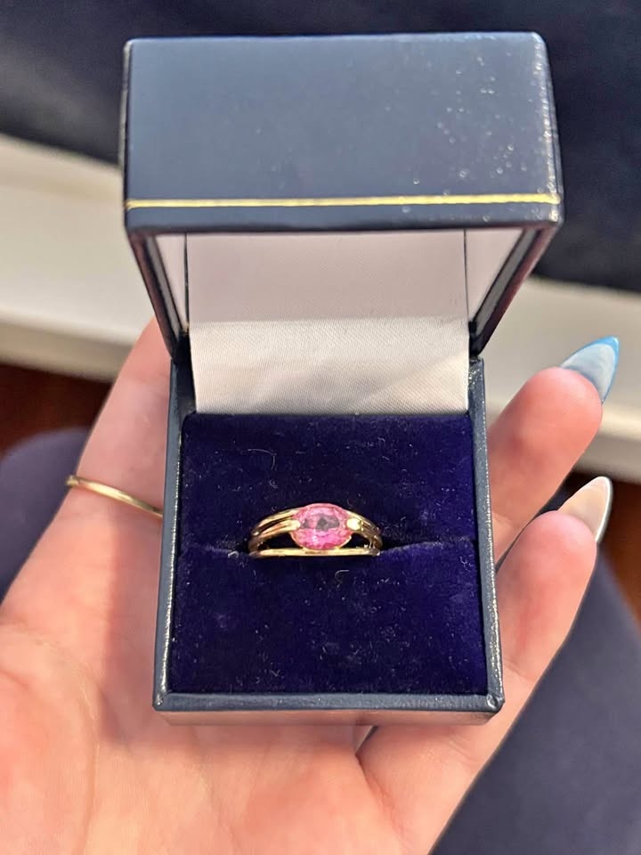 10k Gold Pink Topaz Ring