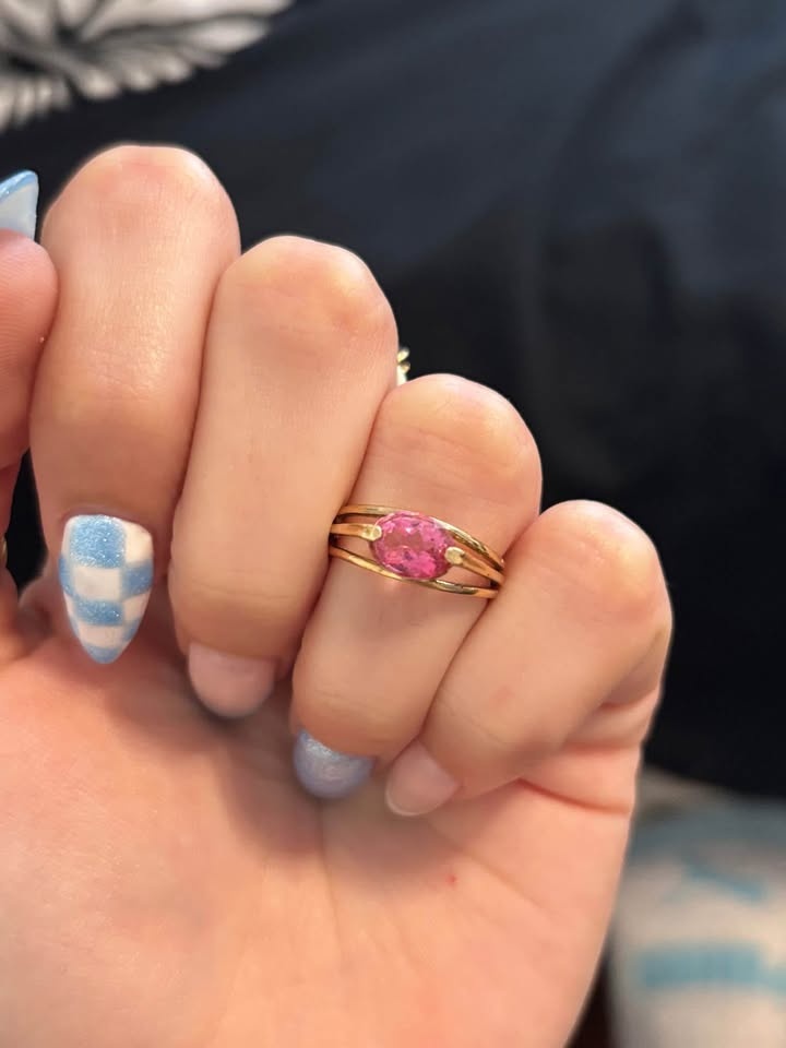 10k Gold Pink Topaz Ring - photo 4