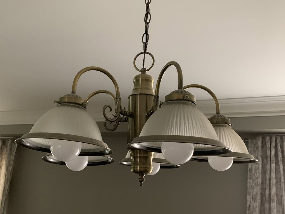 5 Light Chandelier - Antique Brass - photo 2