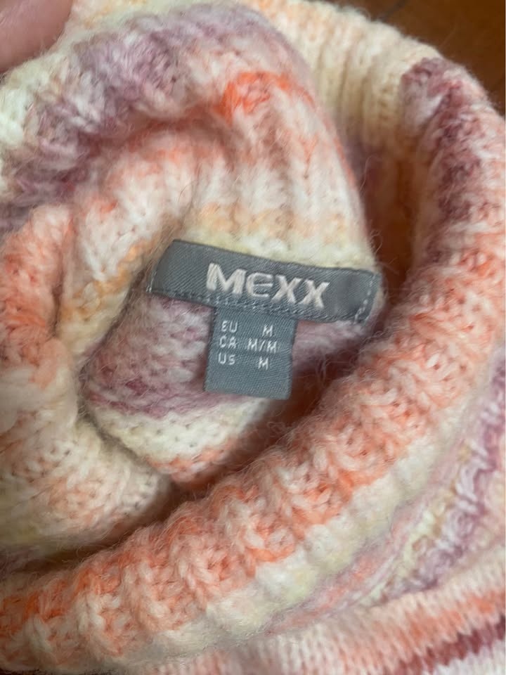 Pink Turtleneck Knit Sweater M - photo 4