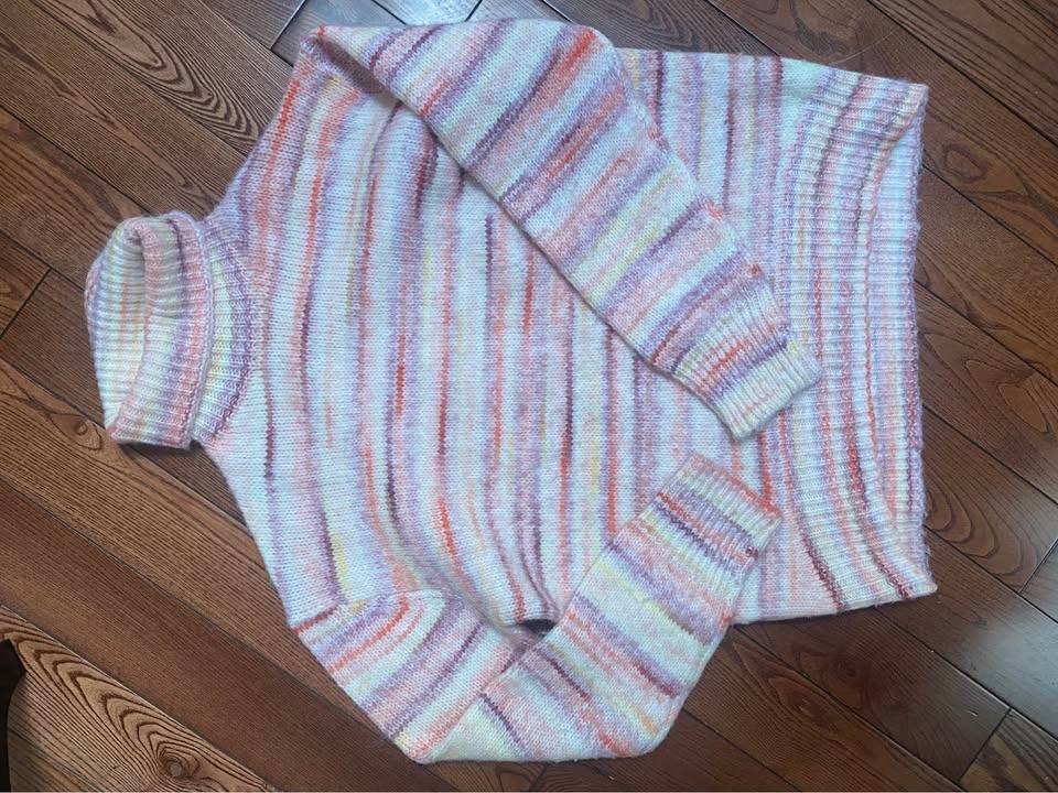 Pink Turtleneck Knit Sweater M - photo 5