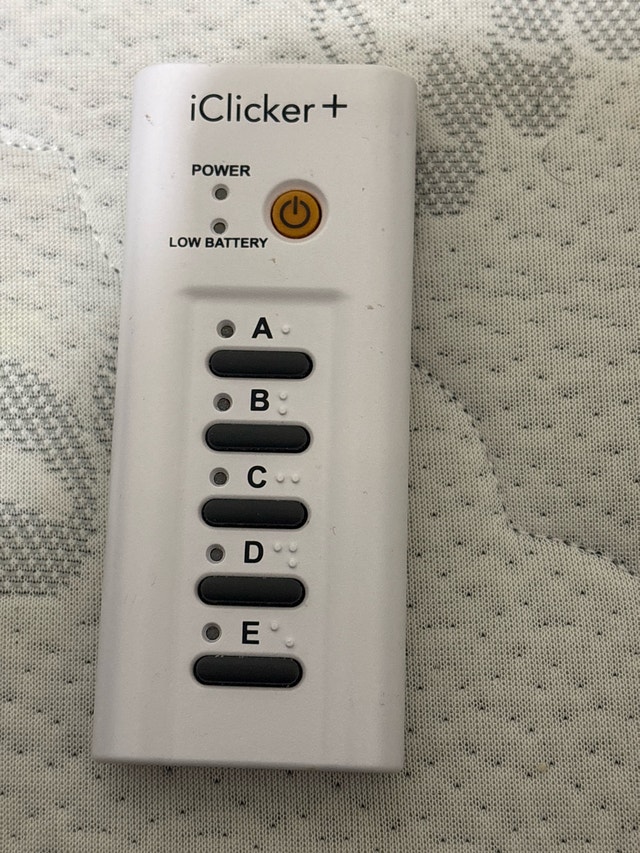 UTM Library iClicker+remote