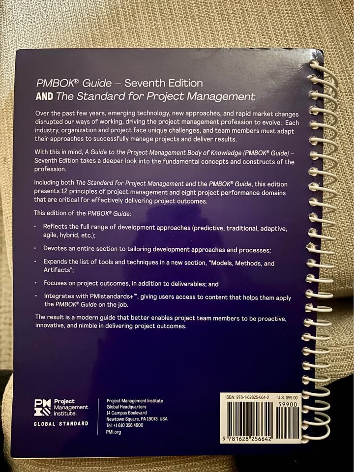 PMBOK GUIDE 7th Edition (spiral bound) - photo 2