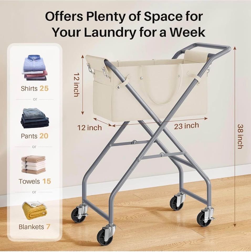 (New) Laundry Hamper Cart - photo 2
