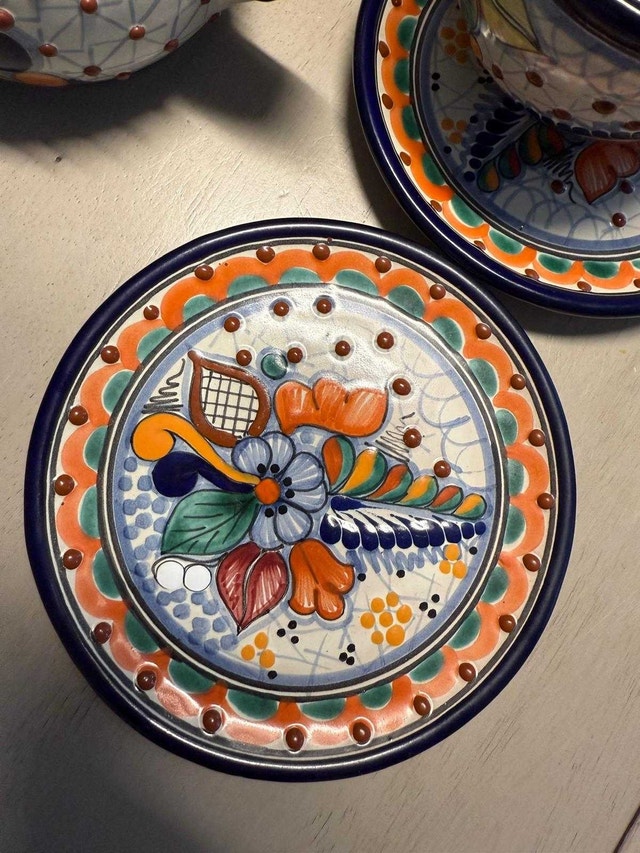 Tlaquepaque Tea Set Mexico - photo 4