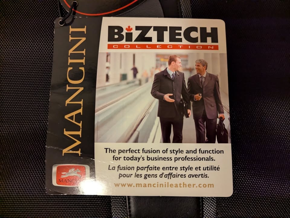 Mancini BizTech Collection Laptop Bag - Brand New - photo 2
