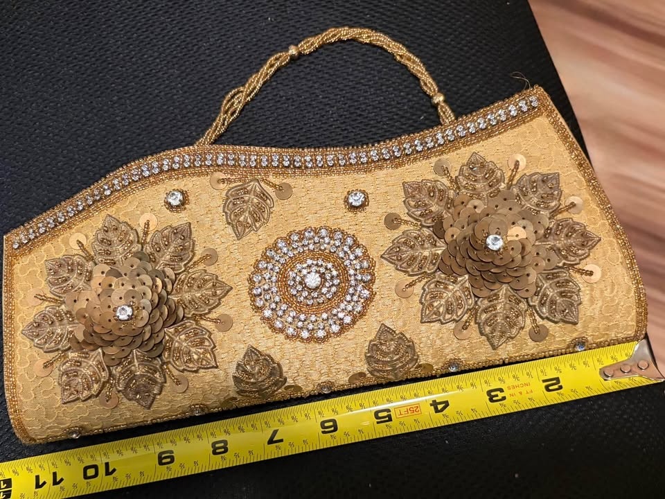 Y2K Elizabeth Grant Vintage Evening Bag - Hand Embroidered - photo 3