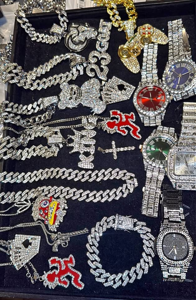 Car Part Keychains & Iced Out Jewelry