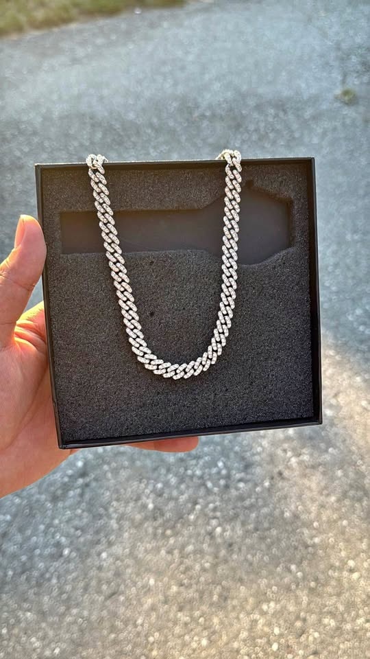 Iced Out Cuban Chain and Bracelet