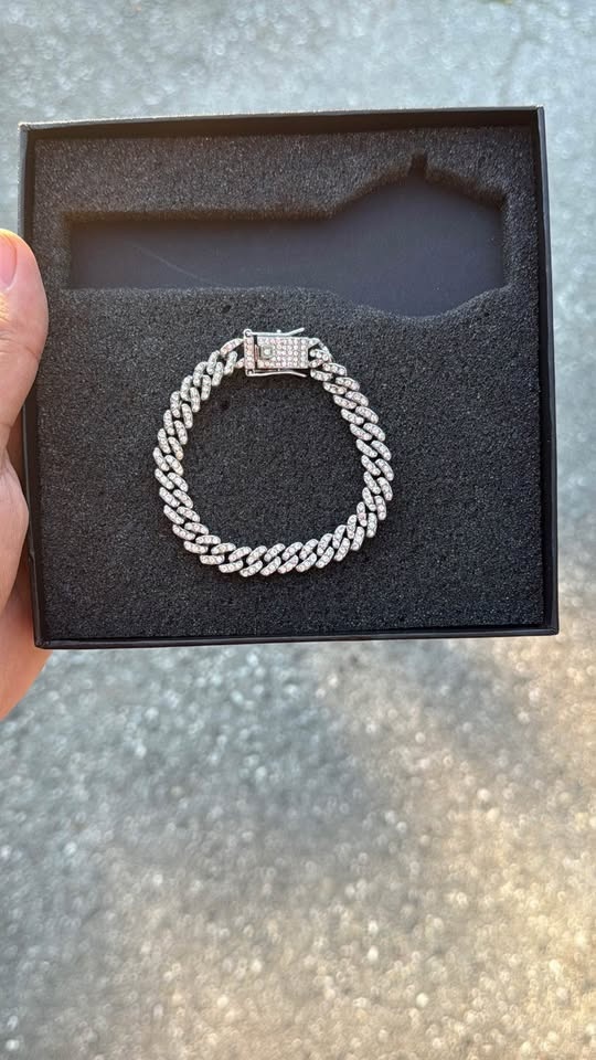 Iced Out Cuban Chain and Bracelet - photo 2
