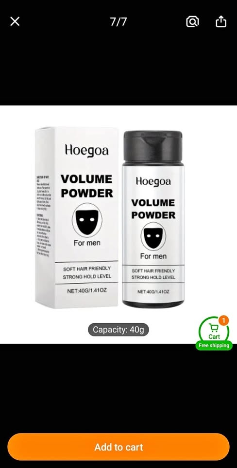 Hoegoa Men Hair Volume Powder