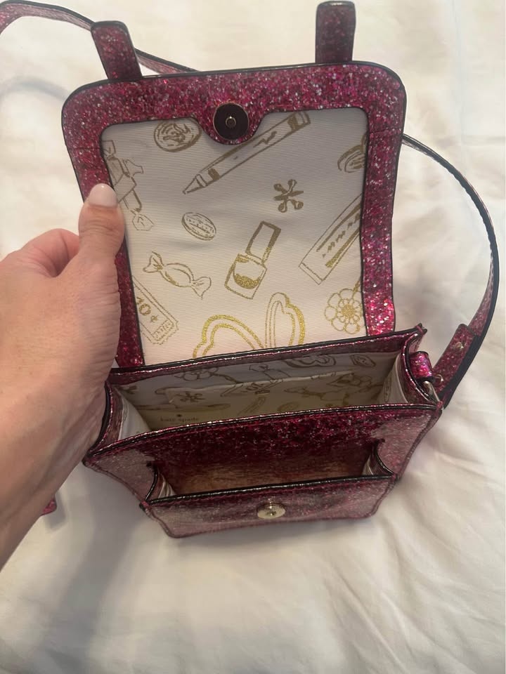 Kate Spade Kids Scout Crossbody Pink Glitter - photo 3