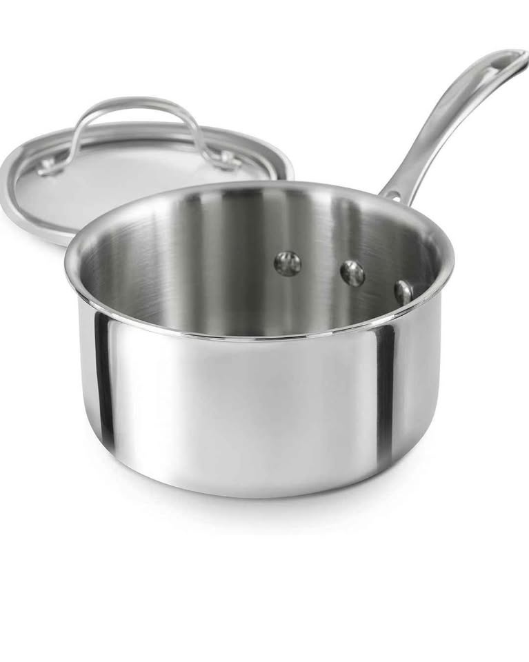 Calphalon Triply Stainless Steel 1-1/2-Quart Sauce Pan with Cove - photo 3