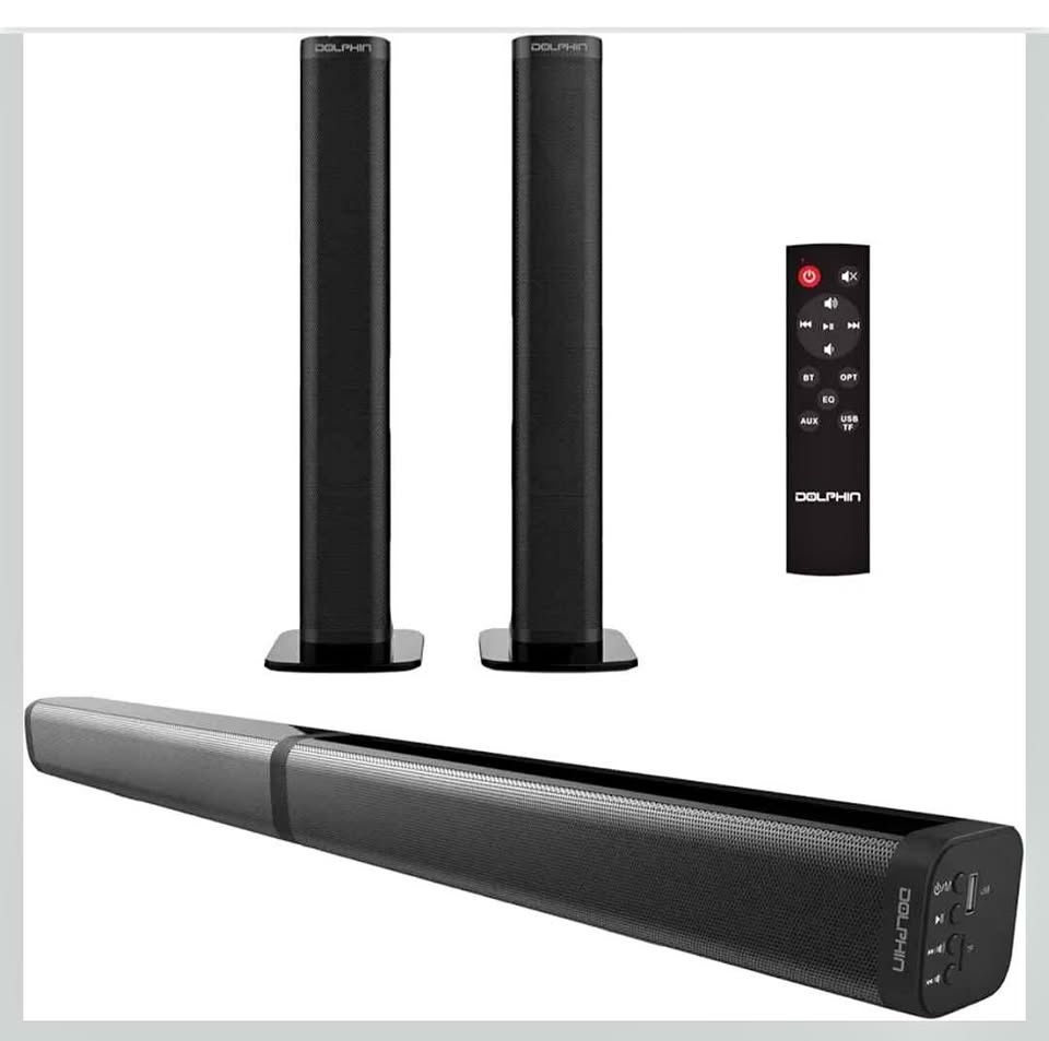 Dolphin SNB-37 Bluetooth Soundbar Speaker (Converts to Towers)