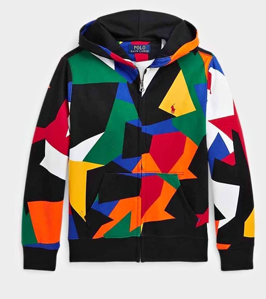 Polo Ralph Lauren Abstract Print Hoodie - Kids Size 10-12