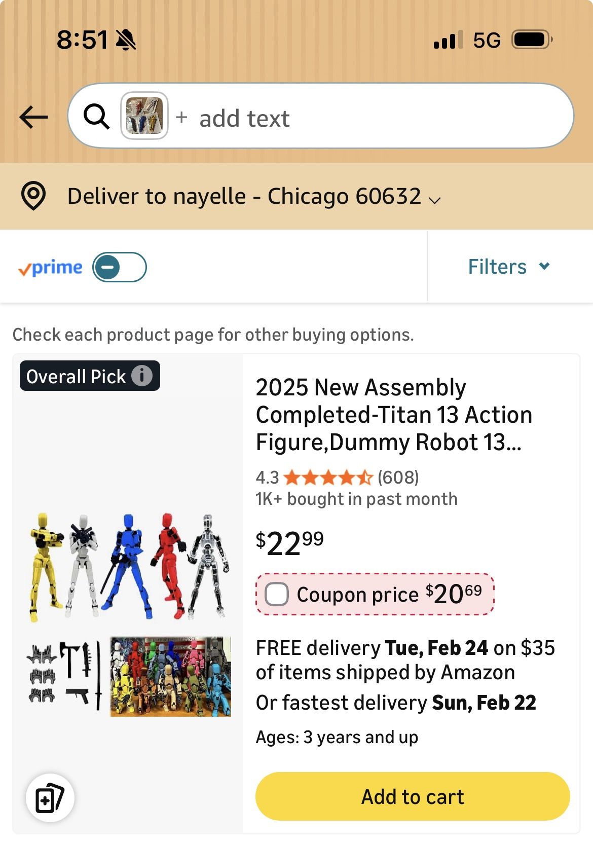 5 Piece Action Figures