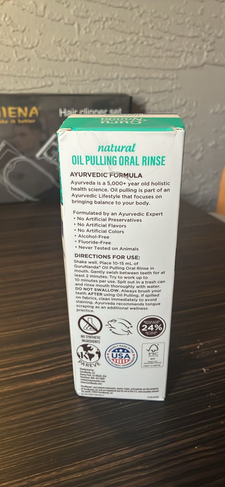 GuruNanda CocoMint Oil Pulling Mouthwash, 8 oz - photo 3
