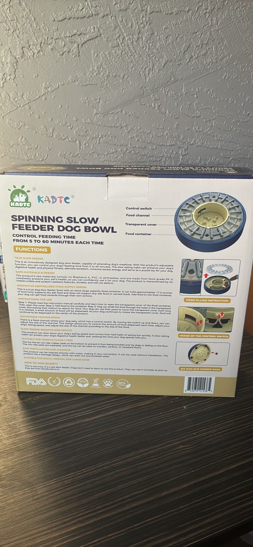 Spinning Slow Feeder Dog Bowl - photo 4