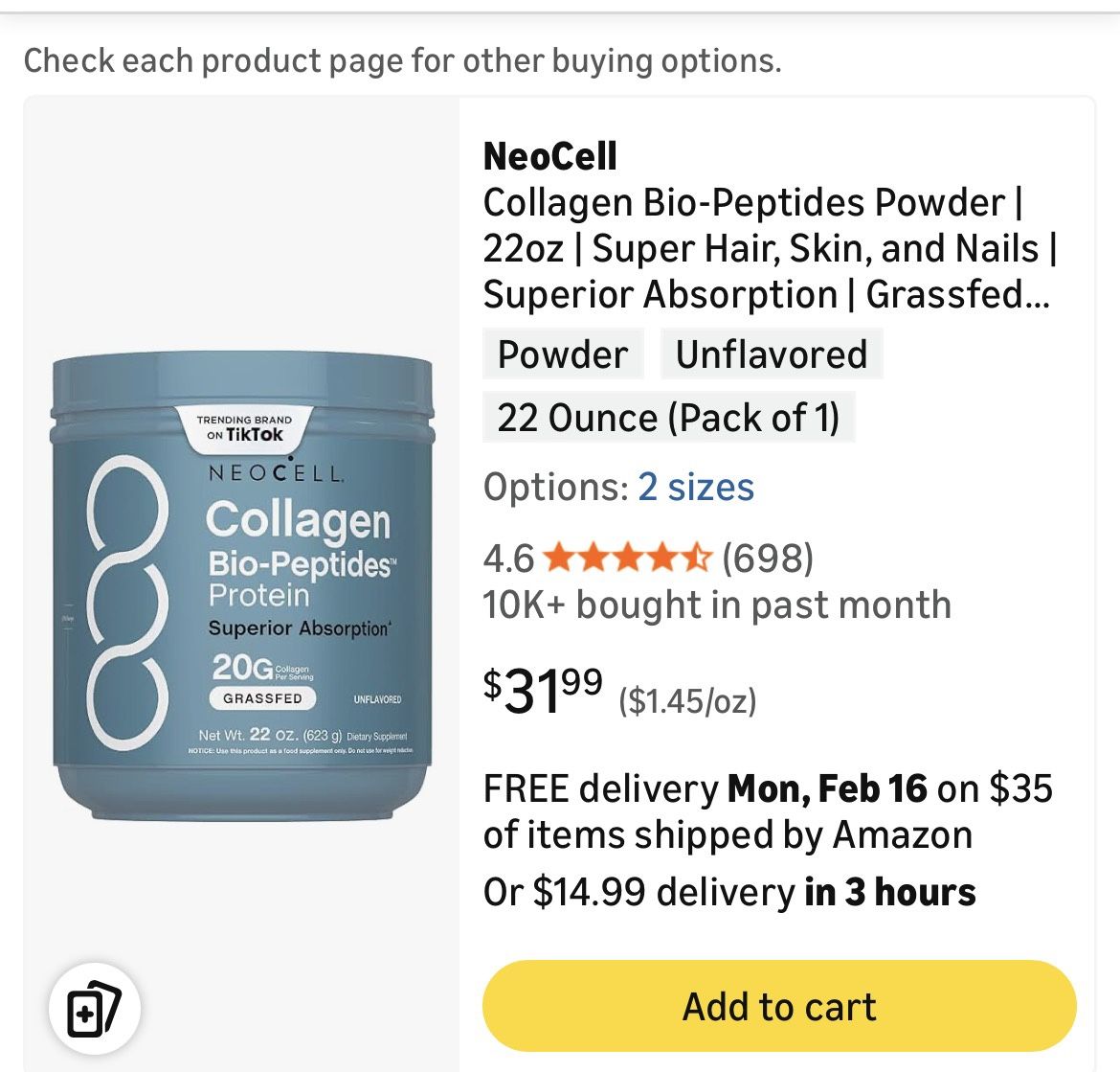 Collagen Bio-peptide Protein