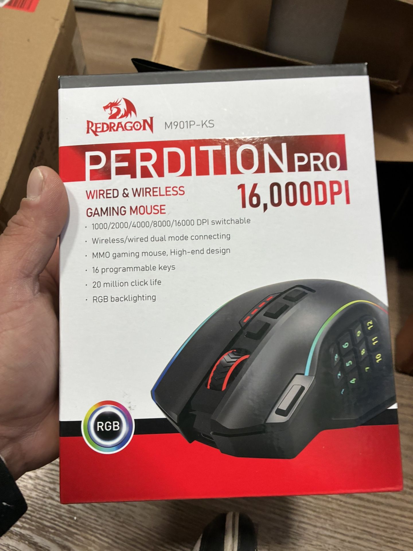 Redragon Wireless Gaming Mouse M901P-KS