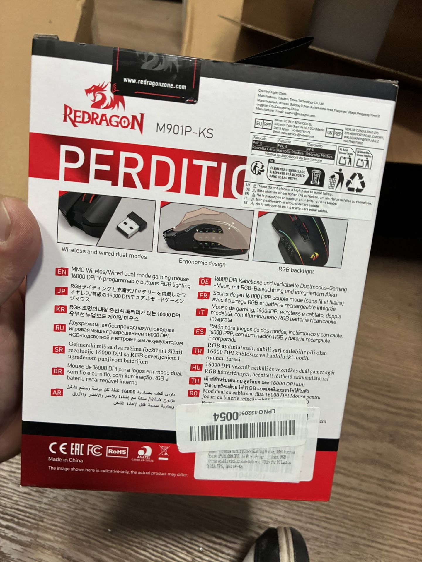 Redragon Wireless Gaming Mouse M901P-KS - photo 2