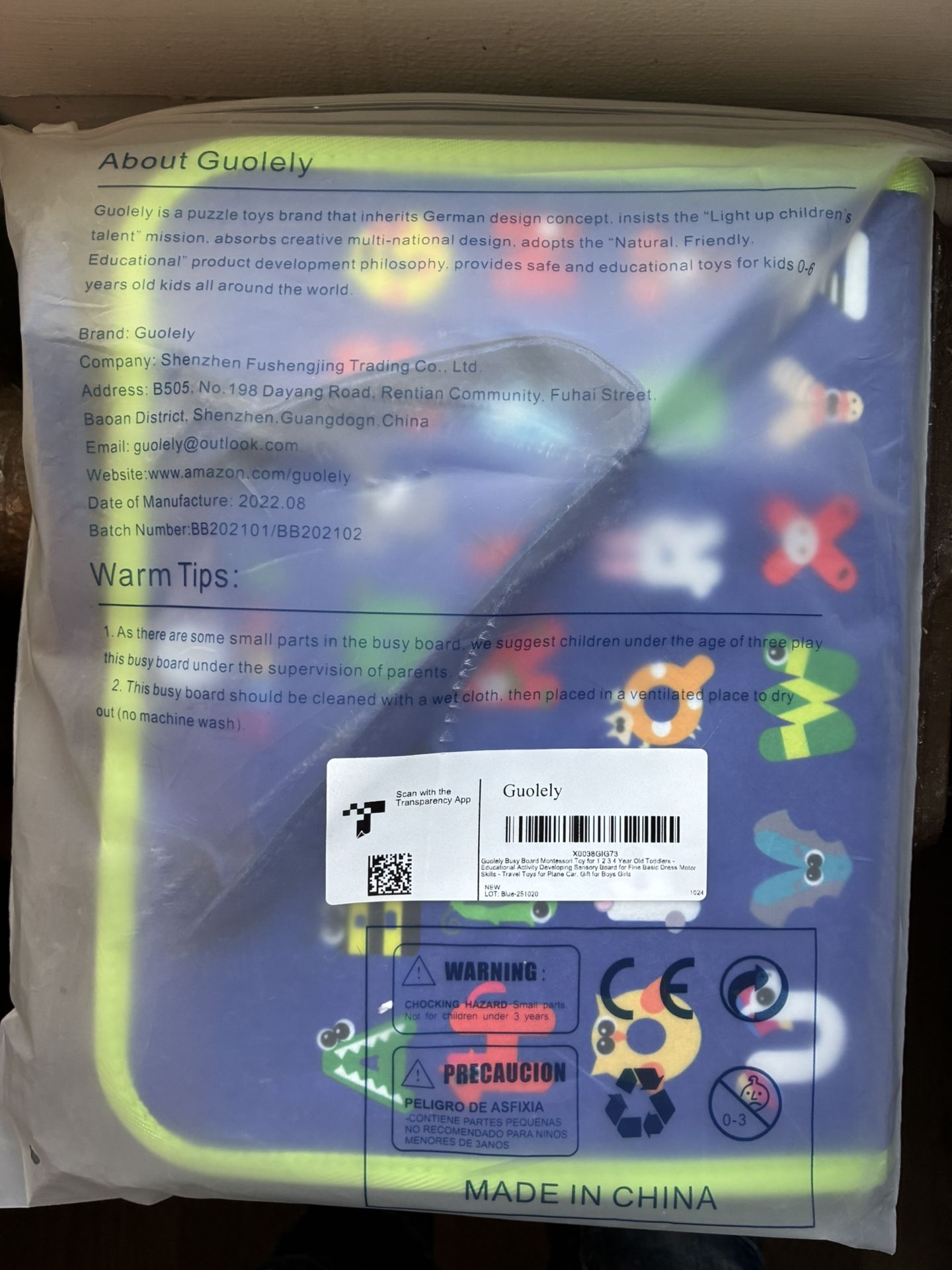 Educational Activity Developing Sensory Board for Fine Basic Dre
