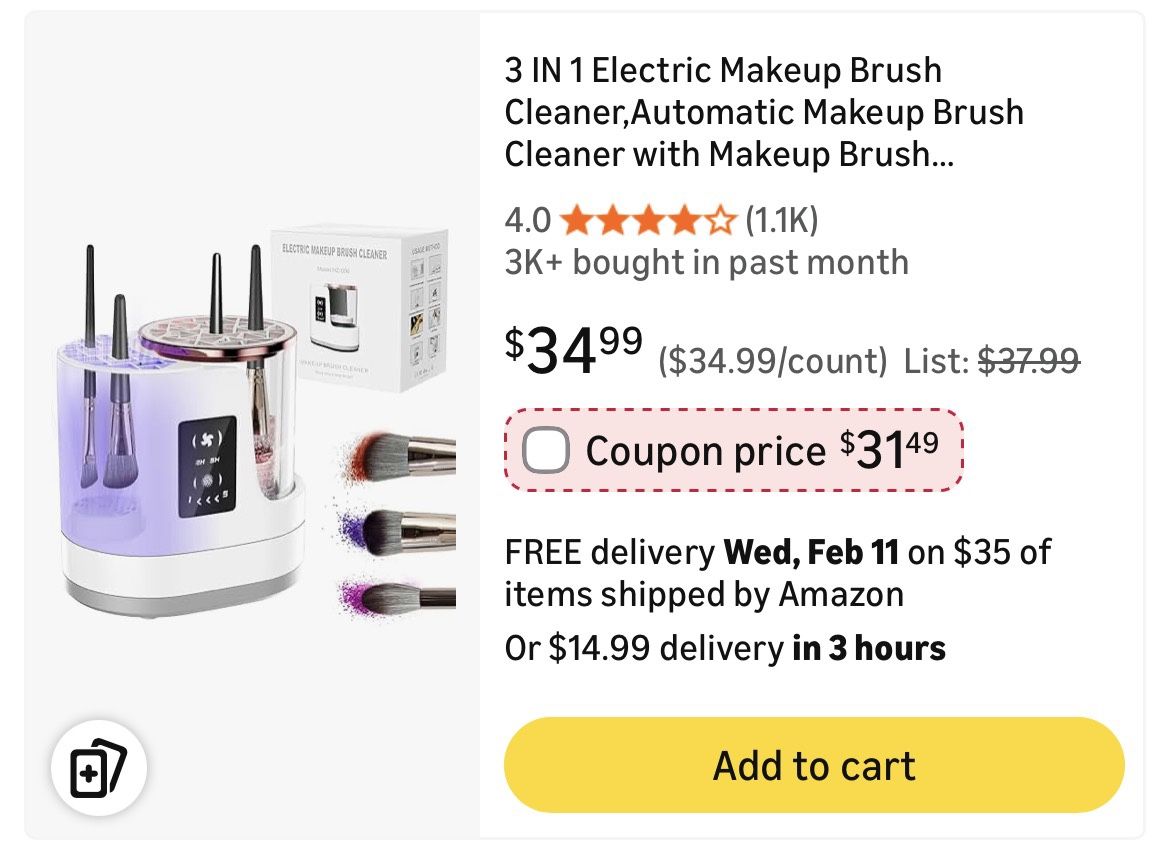 Electric Makeup Brush Cleaner