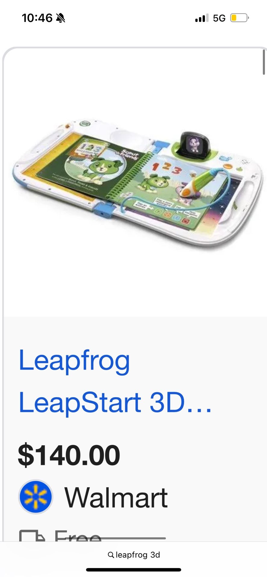 LeapFrog LeapStart 3D Interactive Learning System