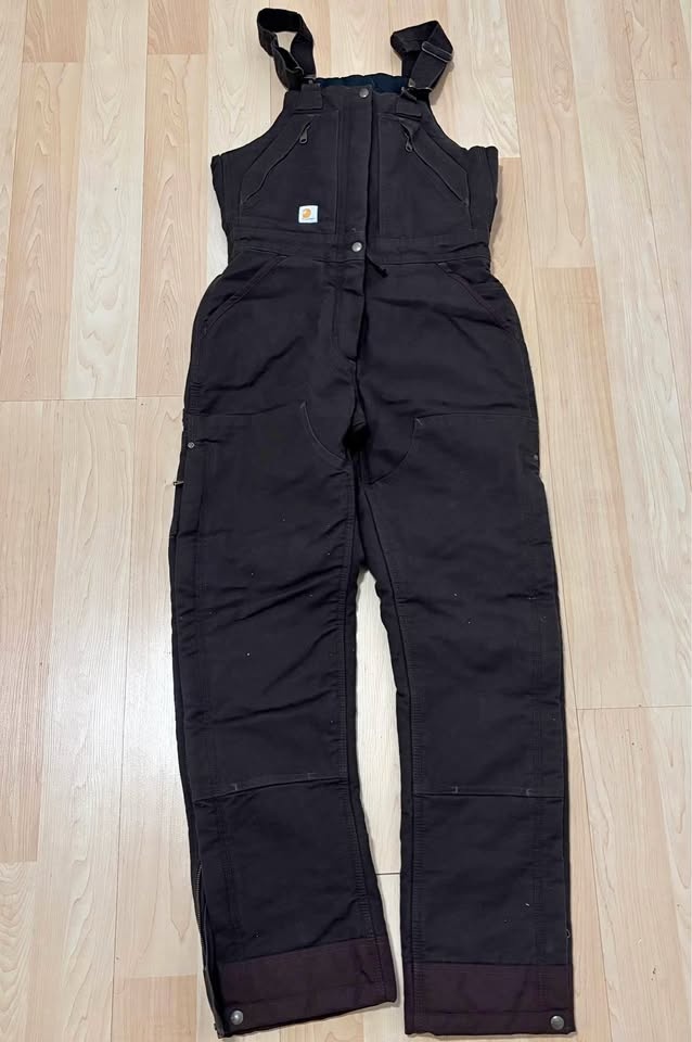 Carhartt Quilt-Lined Duck Bib Overalls - Women's Small brand new
