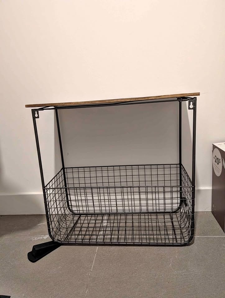 Shelf with storage