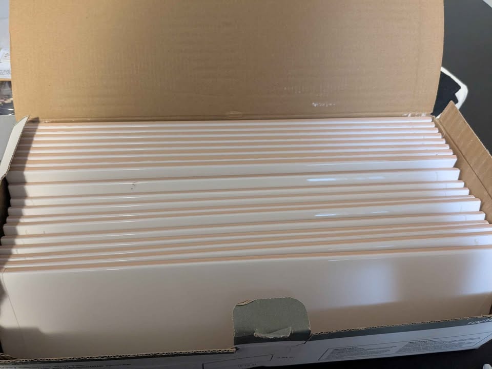 Metro White glossy Ceramic Wall Tile - photo 2