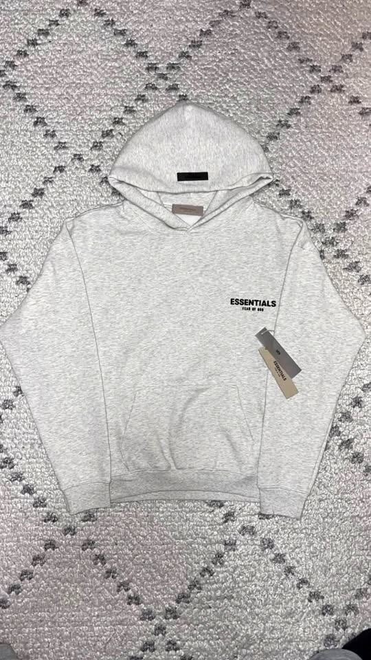 Light Oatmeal Essentials Hoodie