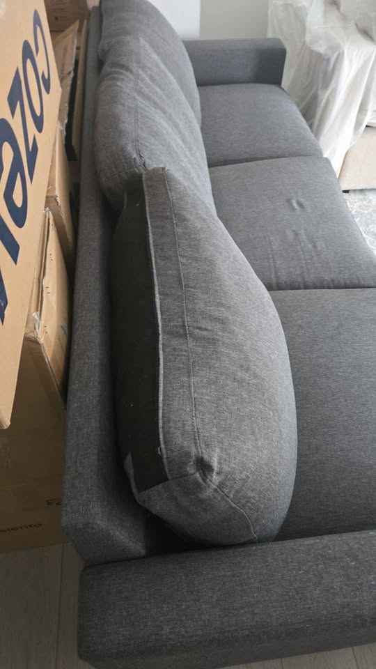 Gray sectional sofa with chaise - photo 3