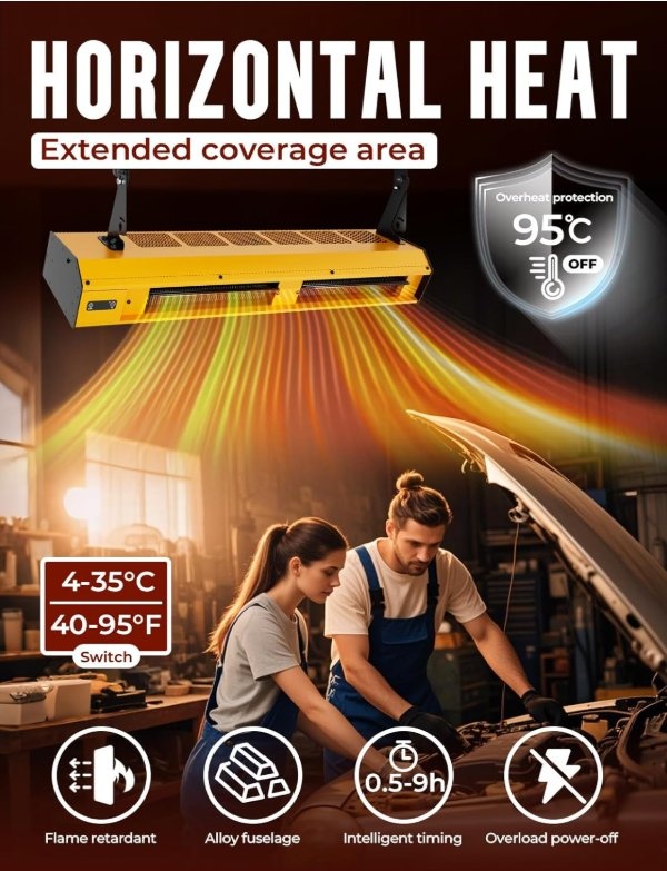 New 7000W Electric Garage Heater w/ Remote - photo 2