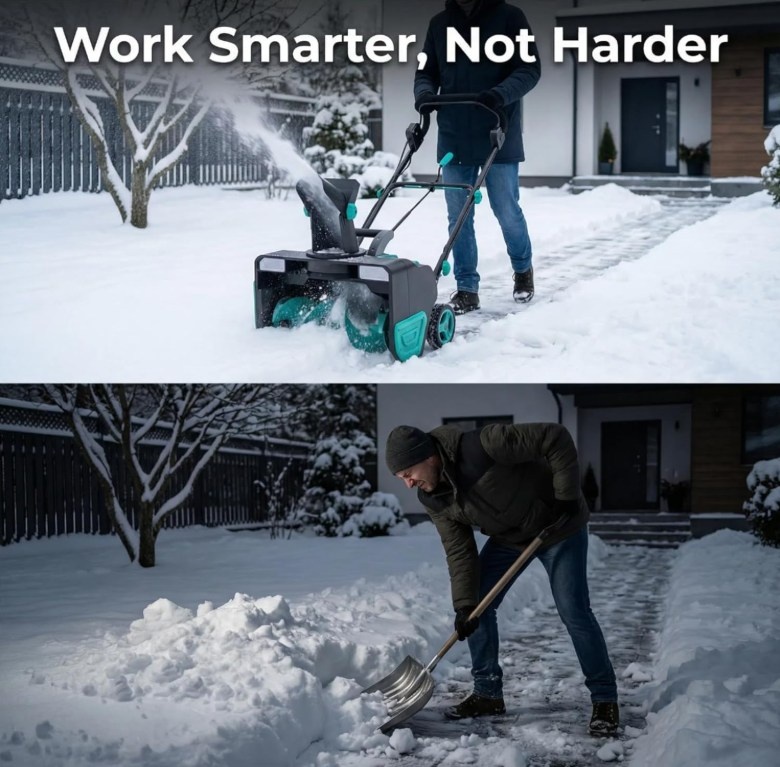 20" Corded Snow Blower - Clearing Heavy Snow - photo 3