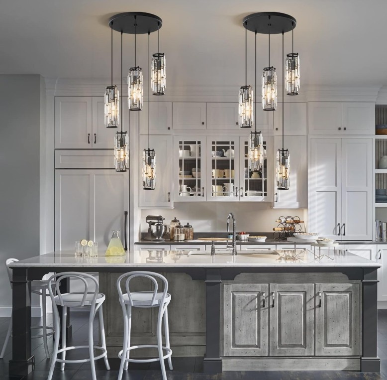 Modern Pendant Light Fixtures, Mini Crystal Chandeliers - photo 3