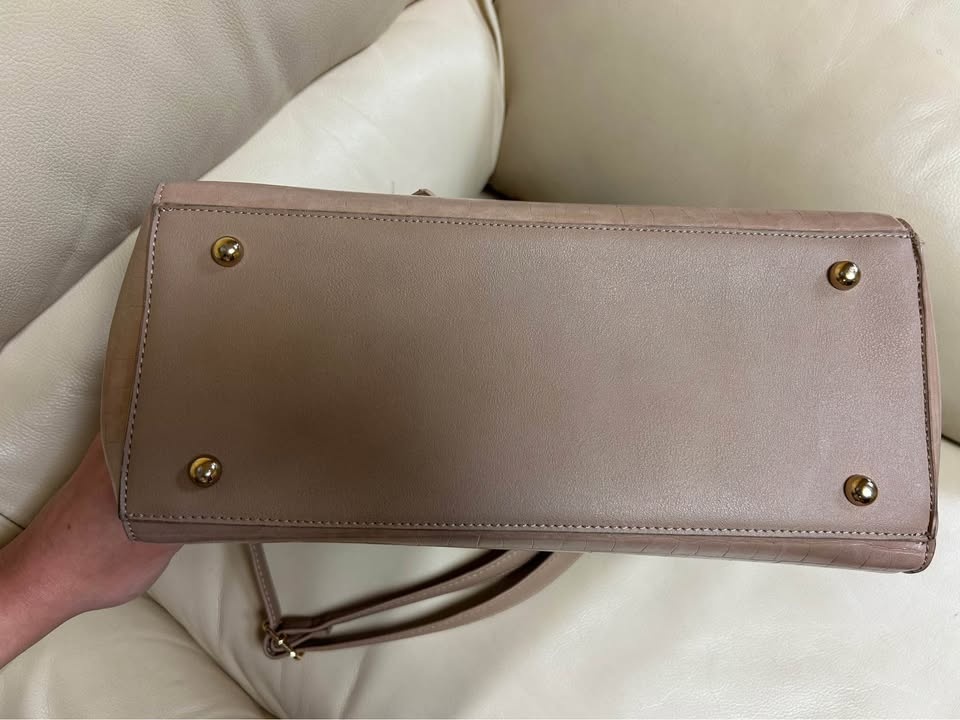 Beige Bow Detail Handbag - photo 5