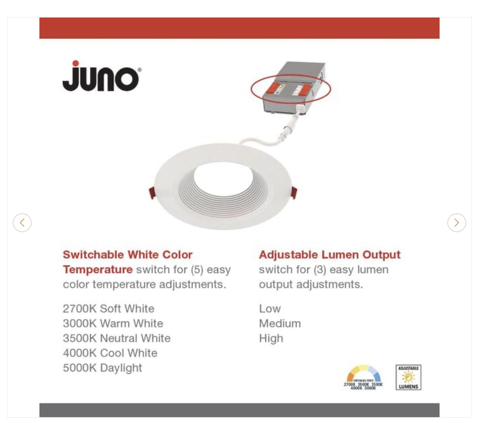 Juno 6" Canless LED Recessed Light Trim (6-Pack) - photo 3