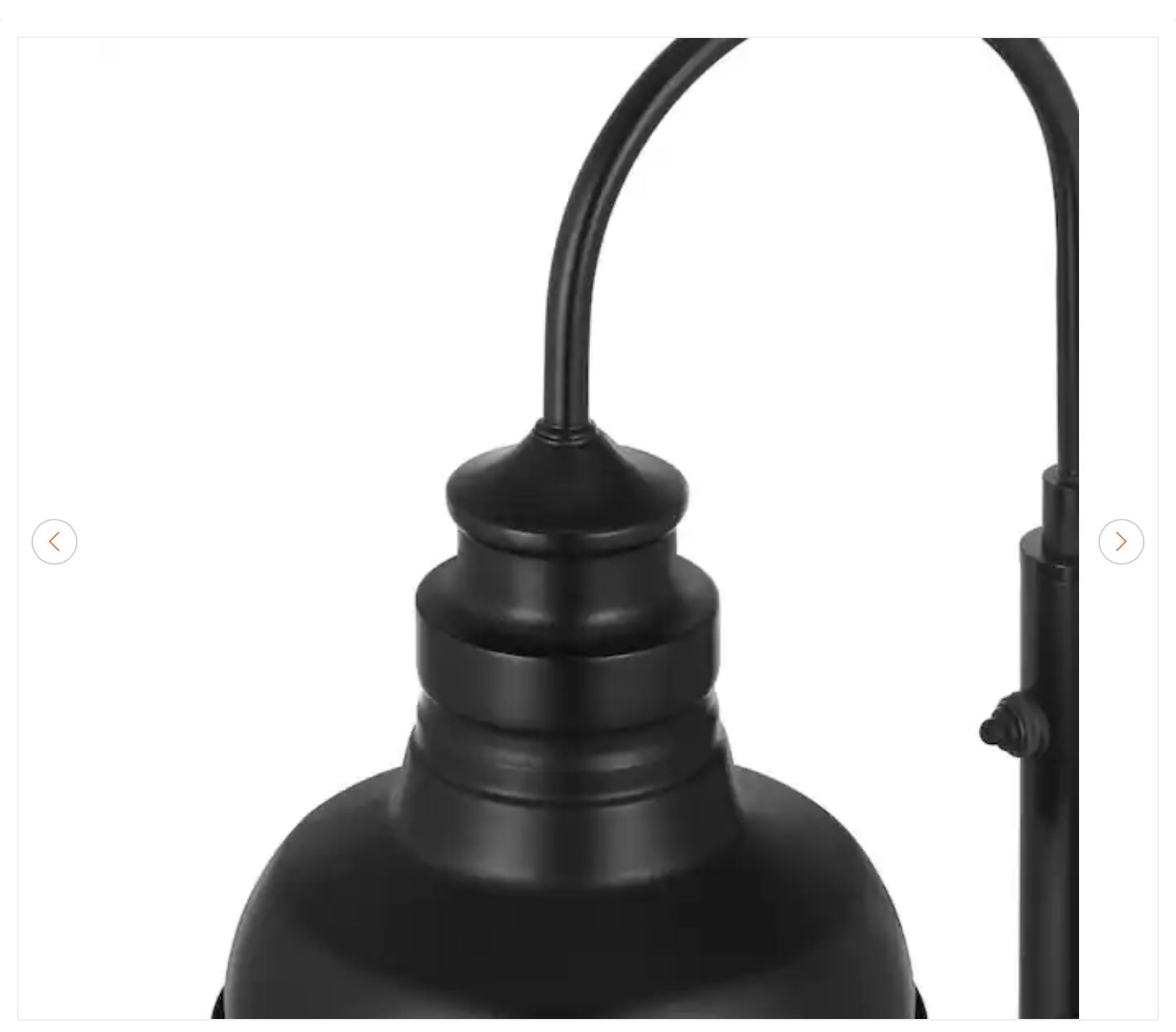 Hampton Bay Elmcroft Matte Black Farmhouse Table Lamp - photo 3