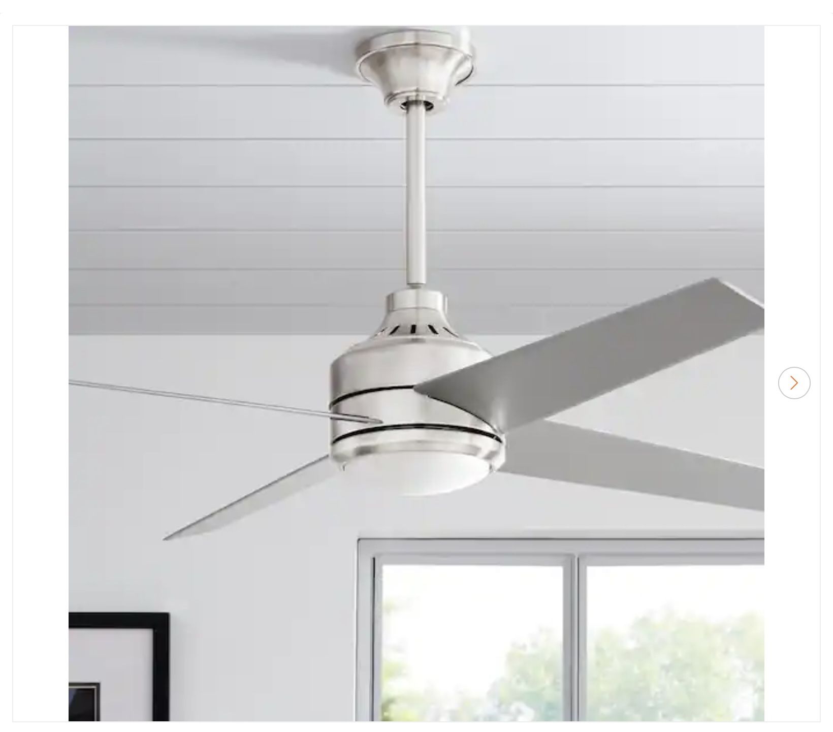 Home Decorators Mercer 52" LED Ceiling Fan - Brushed Nickel