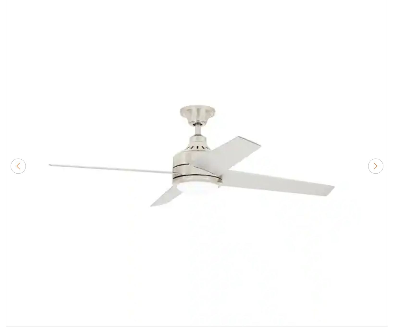 Home Decorators Mercer 52" LED Ceiling Fan - Brushed Nickel - photo 4