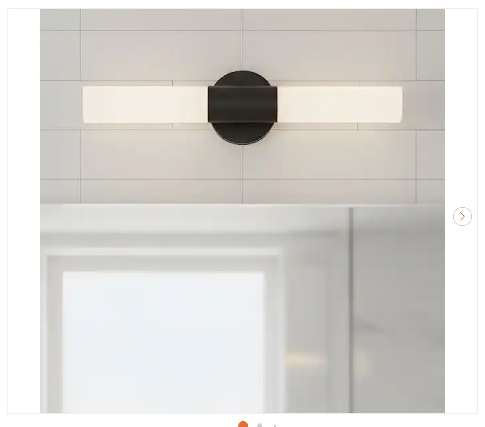 Astra 22 in. Matte Black LED Vanity Light Bar - New - photo 2